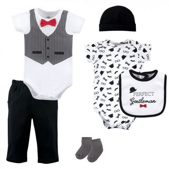 Little Treasure Baby Boy Layette 6-Piece Set, Gentleman, 0-3 Months