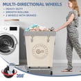 thumbnail image 4 of STORAGE MANIAC Cesto de lavandería comercial con marco de acero resistente, carrito de cesta de lavandería industrial de 160 L con ruedas para hotel, hogar, cuarto de lavado, 17.72 pulgadas de largo x, 4 of 5