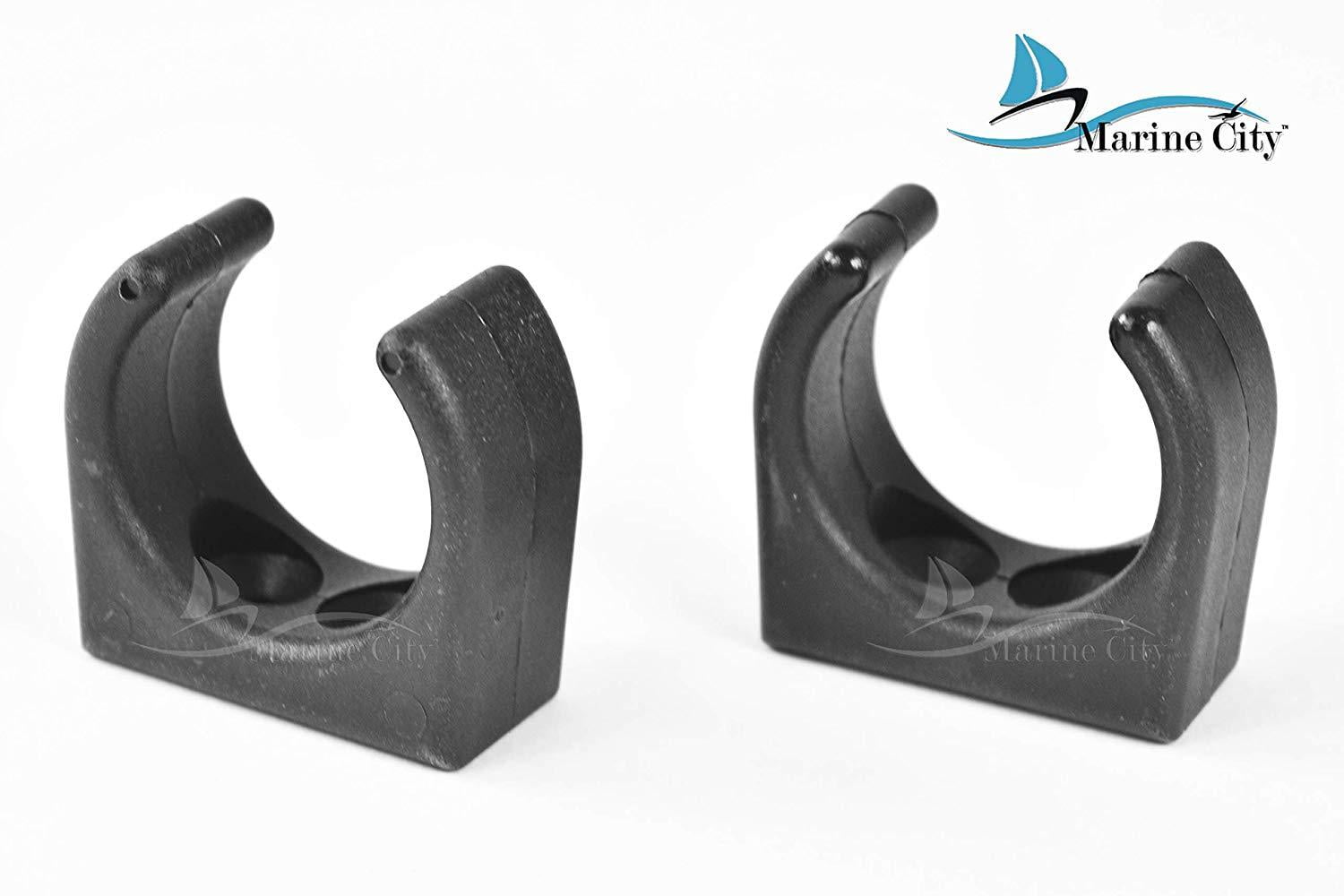Marine City A Pair 11/4" Ladder Stowing/Hook Storage Clips for Boat