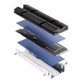 thumbnail image 5 of 2/1PC M.2 SSD NVMe Heat Sink M2 2280 SSD Hard Disk Aluminum Heatsink Heat Dissipation Radiator with Thermal Pad M.2-9-BK, 5 of 5