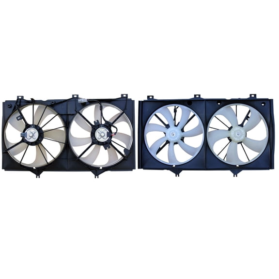 Agility Auto Parts 6034156 Dual Radiator and Condenser Fan Assembly for Toyota Specific Models