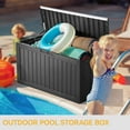 thumbnail image 4 of Uforic 80 Gallon Resin Deck Box, Outdoor Storage Boxes for Patio, Garden, Lockable & Waterproof,Black, 4 of 5