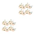 thumbnail image 3 of yingyy 1/2/3 4X Artificial Flower Faux Plant Home Decal Workmanship Multipurpose Long-lasting Exquisite Fake Flowers Wedding Decor Light Pink 2PCS, 3 of 6