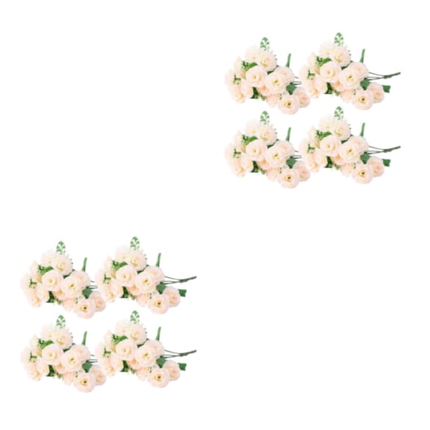 Flor artificial Toystoory 4X Planta de imitación Rosa claro 2Conjunto