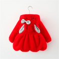 thumbnail image 2 of Infant Baby Girls Winter Coat Faux Fur Fleece Outwear Hooded Thick Warm Jacket With Bag, 2 of 8