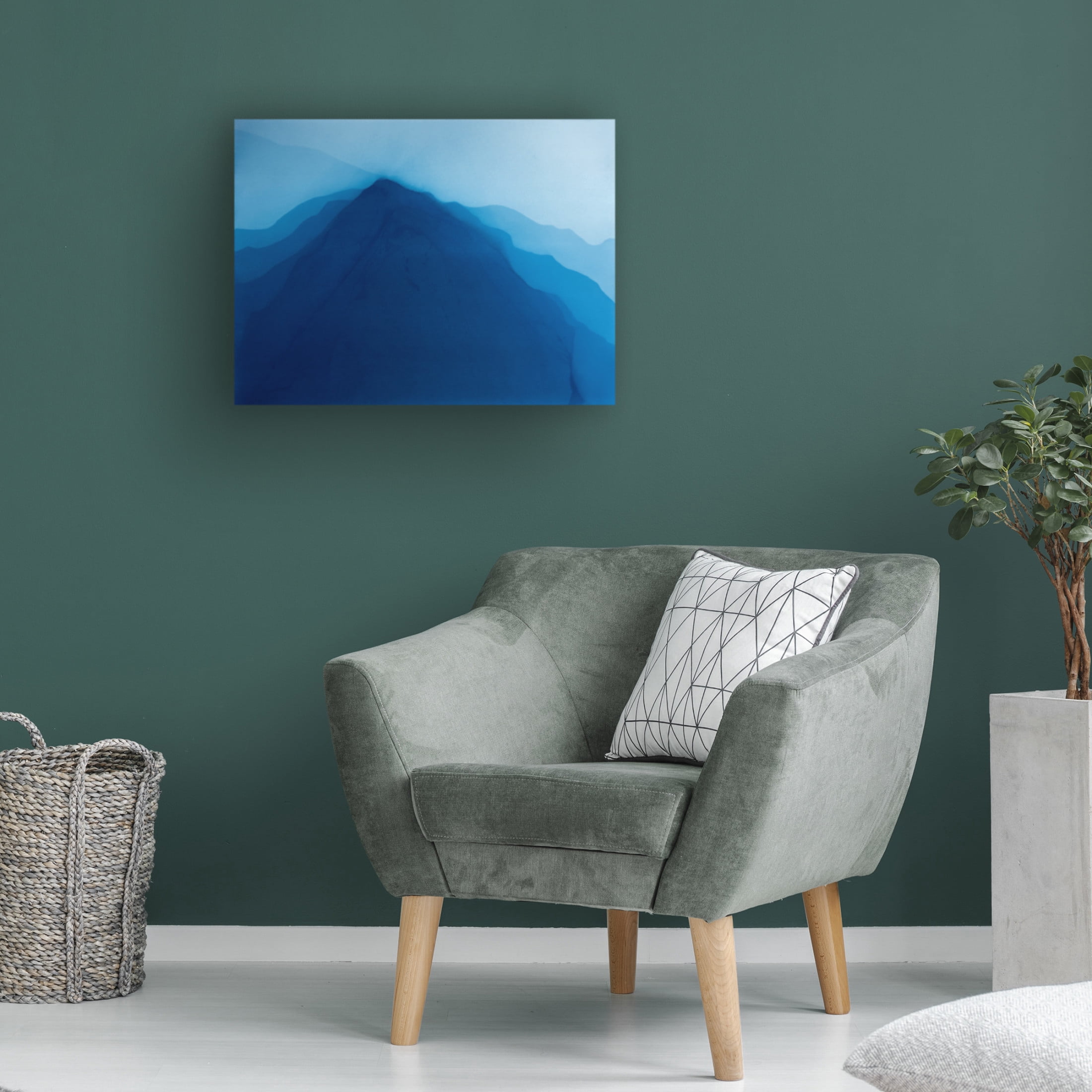 Canvas Wall Art - Christine So 'Faraway Hills 20' Wall Art for Living Room, Bedroom, or Office Décor by Trademark Fine Art - 47 x 35 Inches