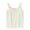 White, variant on Kaemgyyd Girl's Cami Tops Comfy Stretchy Ruffle Trim Cute Camisole Spaghetti Strap Fitted Ribbed Shirt Summer Clothes 3-14 Years