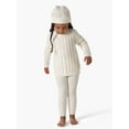 thumbnail image 4 of Modern Moments By Gerber Toddler Girl Cable Knit Sweater Outfit Gift Set w/Hat, 3-Piece (12M - 5T), 4 of 14