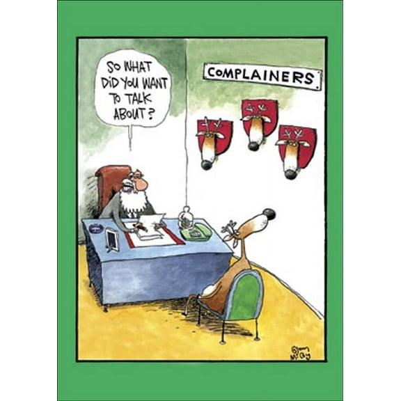 Nobleworks Complainers Funny / Humorous Christmas Card (1 card/1 envelope)
