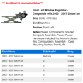 thumbnail image 2 of Front Left Window Regulator - Compatible with 2003 - 2007 Saturn Ion 2004 2005 2006, 2 of 2
