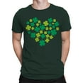 thumbnail image 2 of Shamrock Heart Lucky Clover St. Patricks Day Design Men's T-shirt, 2 of 3