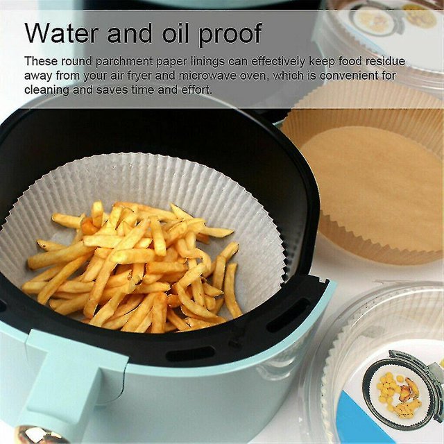 50/100 Pcs Friteuse à Air Chaud Doublure en Papier Jetable Poêle Antiadhésive Papier Parchemin Cuisson