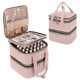 thumbnail image 1 of Bolsa de almacenamiento extraíble para 72 botellas de esmalte de uñas (0.5 fl oz), bolsa de viaje, 3 capas, organizador para accesorios de decoración de uñas brillar Electrónica, 1 of 5