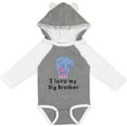 thumbnail image 3 of Inktastic I Love My Big Brother Elephant Blue Pink Girls Long Sleeve Baby Bodysuit, 3 of 5