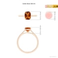thumbnail image 4 of ANGARA Natural Prong-Set Cushion 1.35 ct Citrine Solitaire Ring in 14K Rose Gold for Women (Size-8x6mm) | November Birthstone, Birthday, Anniversary, Jewelry Gift for Women | Natural Citrine Ring, 4 of 10