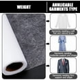thumbnail image 3 of 10 Yard Light Weight Fusible Bonding Web Fabric 11 inch Iron-On Non-Woven Fusible Interfacing Nylon Double-Sided Interfacing for DIY Crafts Supplies White White, 3 of 7