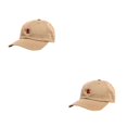 thumbnail image 1 of Guardurnaity Gorra de béisbol con bordado de rosas florales para hombre y mujer, gorra de lona ajustable de algodón con visera Caqui 2piezas, 1 of 6