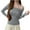 Gray, variant on hotojiny Womens Going out Tops Trendy Spring Long Sleeve One-Off Shoulder Slim Shirts Casual Comfy Blouses