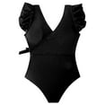 thumbnail image 4 of Women's Sexy Solid Color Plus Size Bikini Swimsuit Perfect For Beach, 4 of 4
