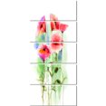 thumbnail image 2 of Esquisse Aquarelle de Fleurs de Coquelicot Rouge - Grande Impression sur Toile Florale, 2 of 3