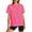 PINK, variant on TEMOFON Shirts for Women Summer 100% Cotton Crew Neck Short Sleeve Basic T Shirts Casual Comfy Loose Womens Tops M