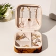 thumbnail image 6 of Thanksgiving Acorn Travel Portable Square Jewelry Organizer: Necklace Holder, Bracelet Holder, and More for Stylish Girls and Women, 6 of 6