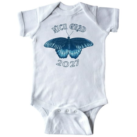 

Inktastic NICU Grad 2027 with Blue Butterfly Gift Baby Boy or Baby Girl Bodysuit