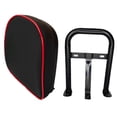 thumbnail image 3 of Respaldo ATVS con soporte de montaje, absorción de impactos, cuero PU, portátil, rendimiento, profesional, negro, rojo, accesorios, 3 of 8