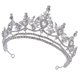 thumbnail image 5 of unbranded Tiaras De Novia Plateadas Con Para Ideal Para Y Fiestas, 5 of 7