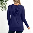 thumbnail image 2 of WAGUTH Women's Maternity Nursing Hoodies Long Sleeve Side Split Breastfeeding Sweatshirt Soft Casual Tunic Tops for Pregnancy Daily Wear,Navy,S, 2 of 7