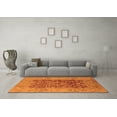 thumbnail image 3 of Ahgly Company Indoor Rectangle Oriental Orange Industrial Area Rugs, 7' x 9', 3 of 4