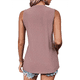 thumbnail image 2 of Camisas Casuales de Verano para Mujer, con Cuello Redondo y Mangas , de Gris Rosa, Talla XL, 2 of 7