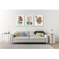 thumbnail image 2 of Boho Wall Art for Bedroom Mid Century Modern Wall Art Neutral Minimalist Boho Leaf Canvas Prints Natural Pictures Framed for Bathroom Living Room Decor 3 Panels, 2 of 6