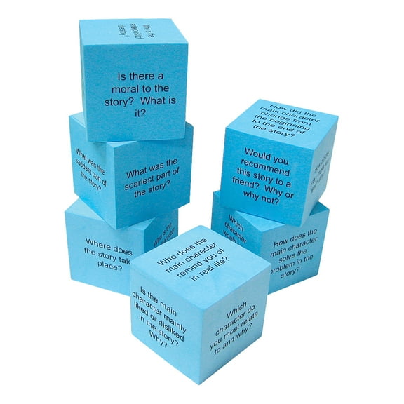 Teacher Created Resources Foam Reading Comprehension Cubes, Pack of 6