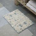 thumbnail image 3 of Better Trends 3 Piece Bathroom Rug Set 100% Cotton Extra Soft Tufted Bath Rug Water Absorbent Non-Slip Bath Mat Machine Washable (Blue) Medallion Collection, 3 of 8