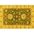 thumbnail image 1 of Ahgly Company Machine Washable Indoor Rectangle Oriental Yellow Traditional Area Rugs, 5' x 7', 1 of 4