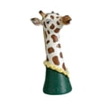 thumbnail image 1 of Jarrón de jirafa de vinilo creativo con cabeza de animal, decoración moderna, adorno de mesa para, 1 of 9