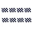 thumbnail image 1 of Miangastore 50pcs Mini Race Flags Checkered Hand Flag for Tiny Car Racing Flags (Black White), 1 of 8