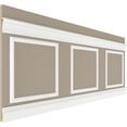 thumbnail image 5 of Ekena millwork 94 1/2"L (Adjustable 36"H to 40"H) Ashford Square Panel Traditional Wainscot Paneling Kit, 5 of 10
