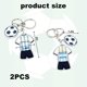 thumbnail image 2 of YanonmyfdSoccer Fan Keychain, World Cup 2026 Merchandise Soccer Keychain, Argentina Soccer Gifts for Football Viewing Parties, 2-Piece Set for Sports Memorabilia Collectors, 2 of 7