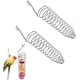 thumbnail image 1 of Soporte para frutas y pájaros de acero inoxidable, pincho para alimentos, cacatúa, juguete para jaula de pájaros, accesorios para frutas y verduras, para pájaros, loros, periquitos, cacatúas, canarios, paquete de 2 brillar Electrónica, 1 of 4