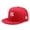 Red, variant on Retro American Style Cap White Flat Brim NY Letter Print Casual Fashion Hat