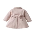 thumbnail image 2 of Bébé Fille Automne Hiver Robe Manteau Manches Longues Bouton une Ligne Veste Trench Top Kaki90, 2 of 6