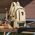 thumbnail image 3 of Xingzhi Computer Bag Daypack Gifts Travel Backpacking Tote Storage Laptop Backpack Light Khaki, 3 of 9