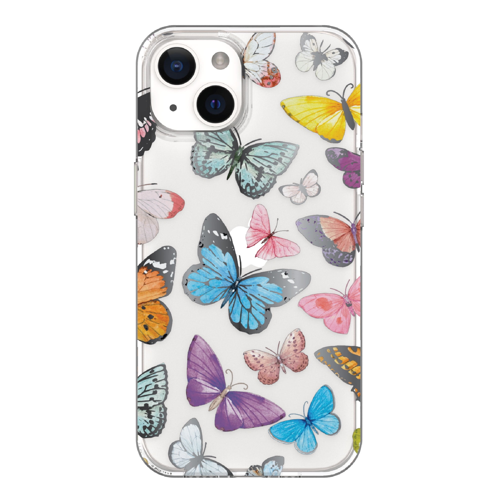 onn. Multicolored Butterflies Phone Case for iPhone 14 Plus