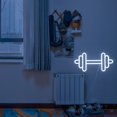 thumbnail image 4 of Lucunstar Letrero de neón para gimnasio, letreros de neón con forma de mancuerna, letrero de luces de neón blancas, pegatinas de pared para gimnasio, decoración de club de fitness, LED de neón como re, 4 of 5