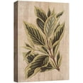 thumbnail image 3 of PixonSign Canvas Print Wall Art Wood Style Green and Yellow Leaves Floral Wildlife Illustrations Modern Art Traditional Relax/Calm Multicolor Pastel for Living Room, Bedroom, Office - 32"x48", 3 of 5