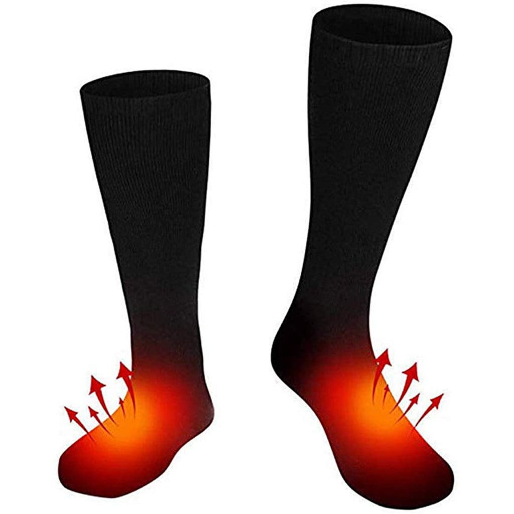 UK Electric Heated Socks Battery Foot Winter Warmer Thermal Sock Foot Warmer 
