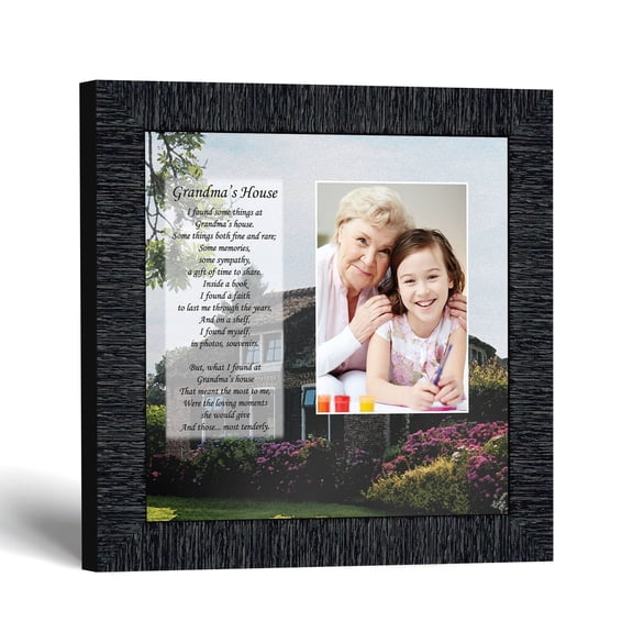 Grandma's House Poem Picture Frame with Photo, Nana Keepsake Gift