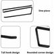thumbnail image 4 of Portarrollos de cocina Portarrollos de papel Sin perforación Portarrollos debajo del gabinete Portarrollos de cocina Soportes Portarrollos de cocina Ostulate para cocina, baño (negro, 14.7X26X1., 4 of 5